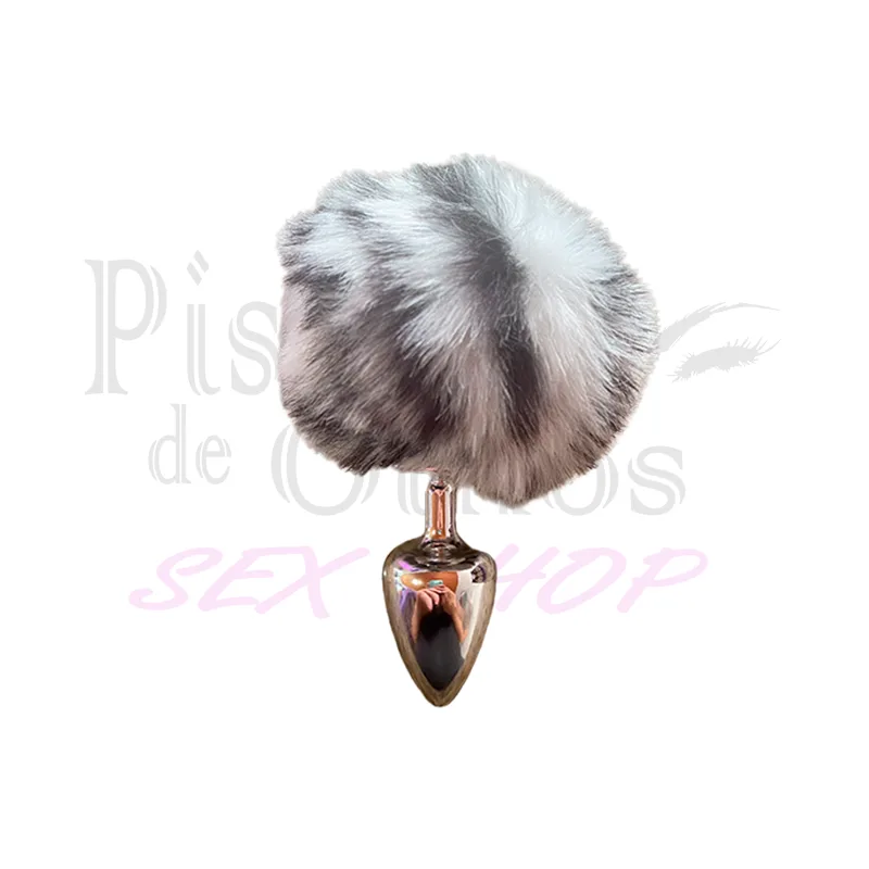 Plug (M) Pompom Zebra Sex Shop