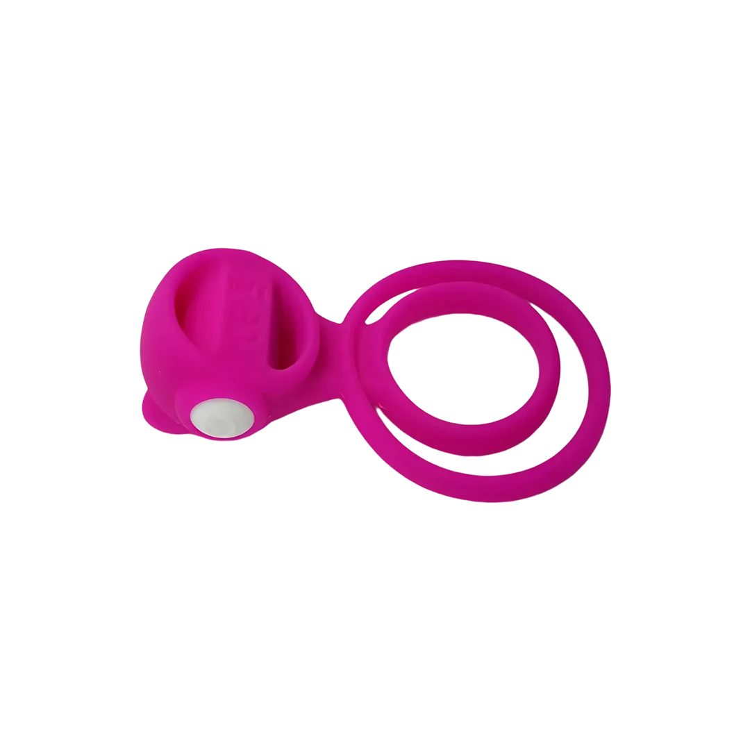 Anel peniano com vibração Duas argolas Sex shop