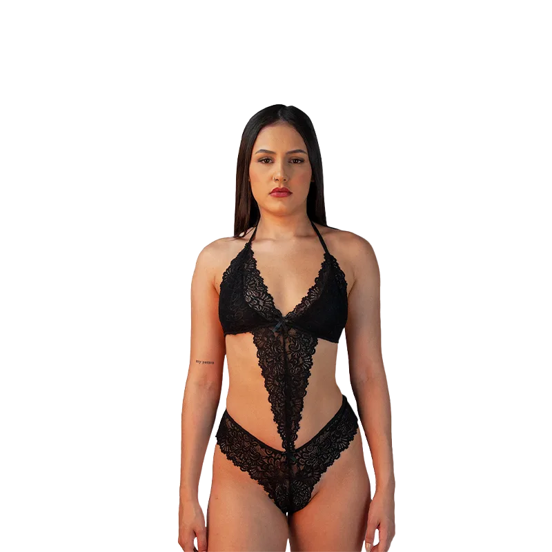 Body de Renda Triangular - Tamanho M