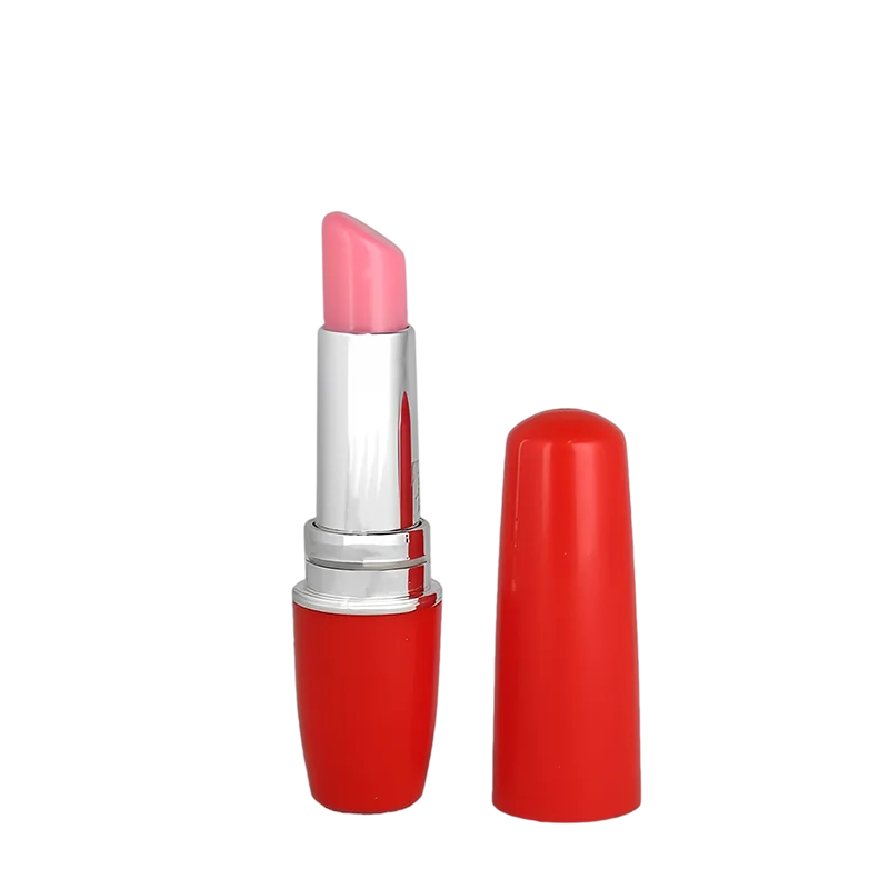 Vibrador Batom Vermelho   Discreto 5cm