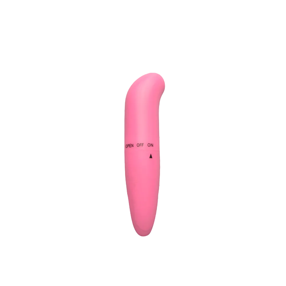 Vibrador rosa ponto G aveludado   12x2,5 CM