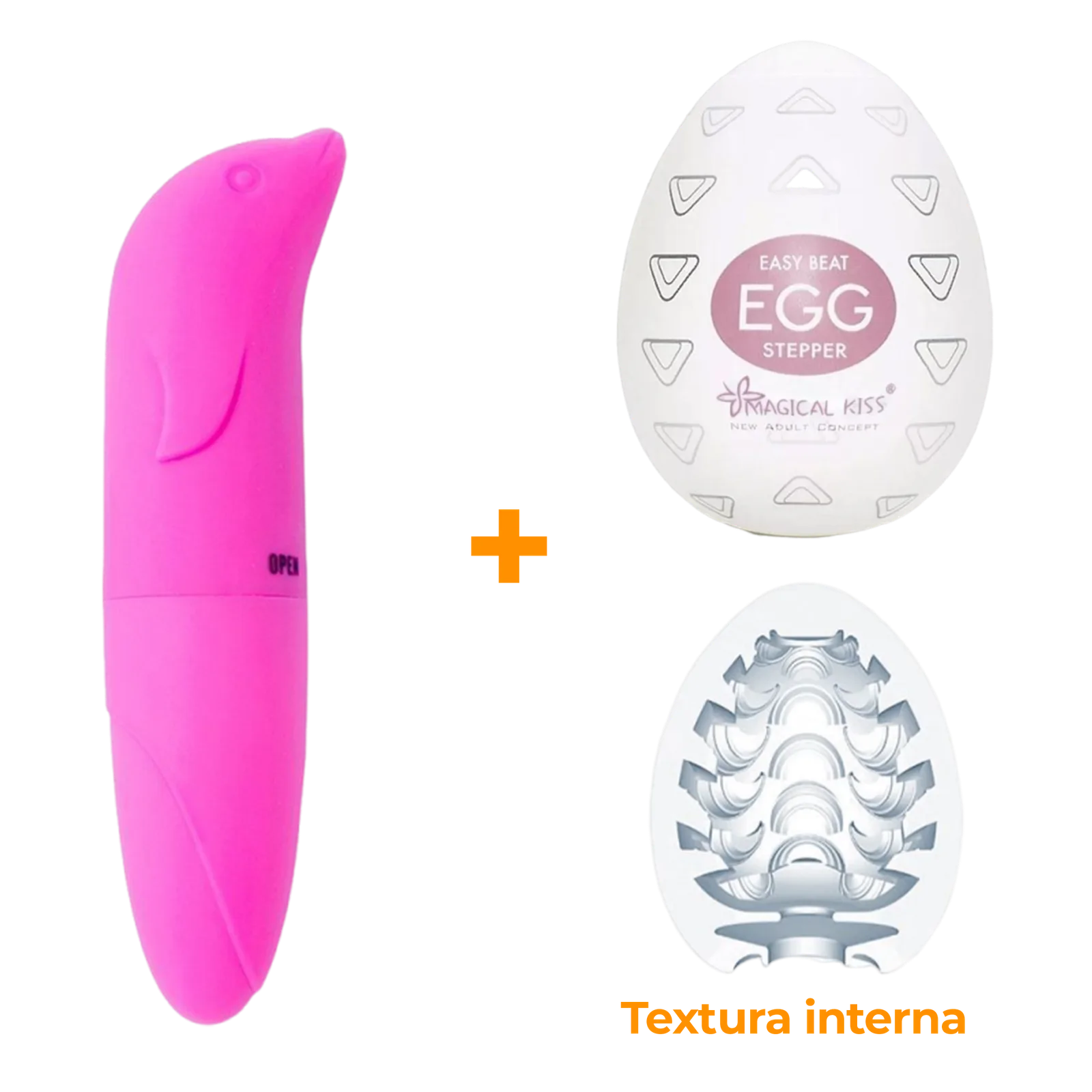 Masturbador Egg Stepper + Vibrador Ponto G Pink   Sex Shop
