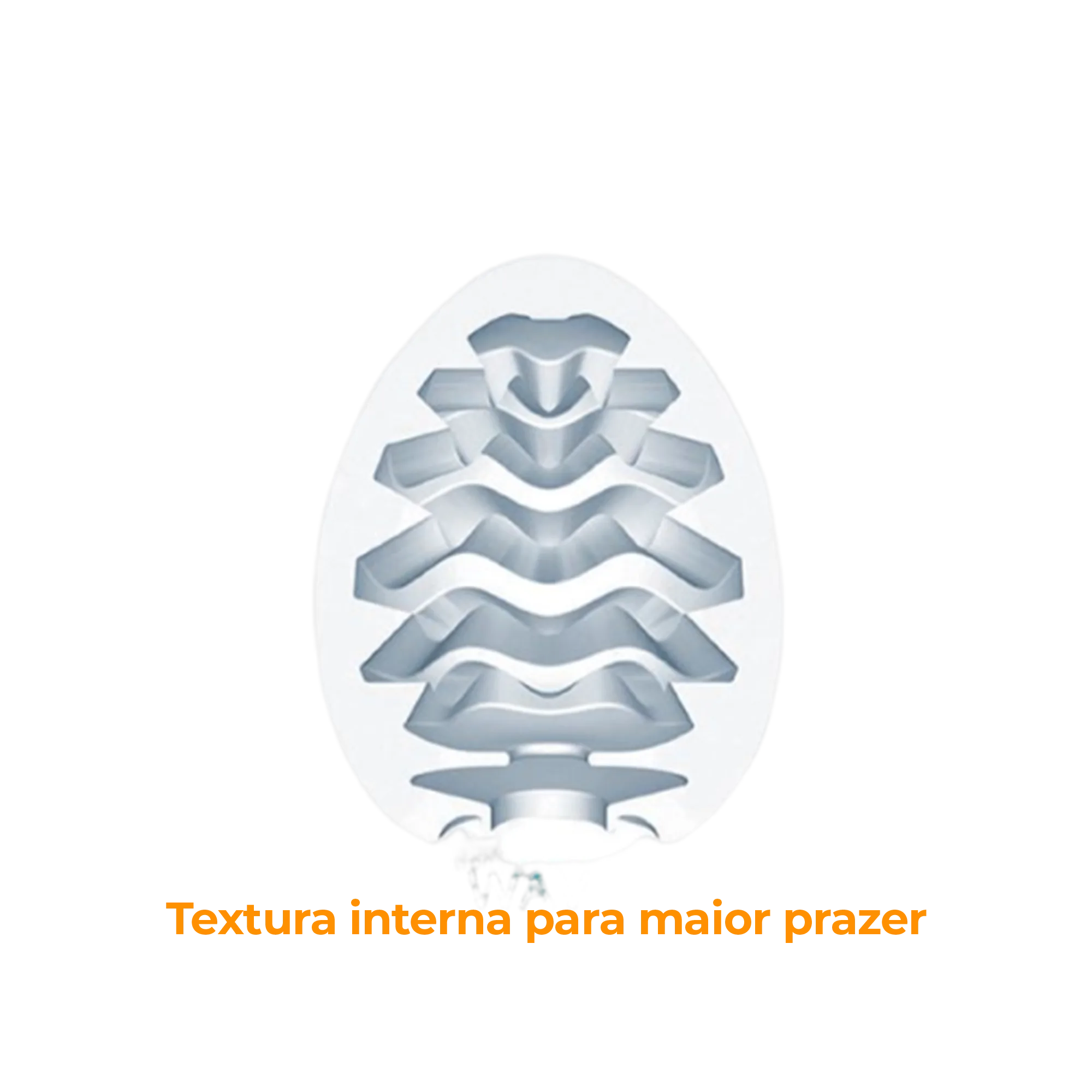 Masturbador Egg Wavy + Vibrador Ponto G Lilás - Sex Shop