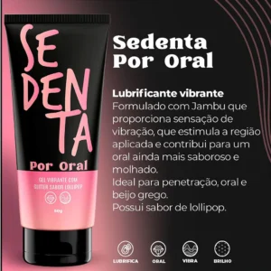 SEDENTA POR ORAL GEL COMESTÍVEL COM GLITTER 50G