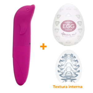 Masturbador Egg Stepper + Vibrador Ponto G Magento  - Sex Shop