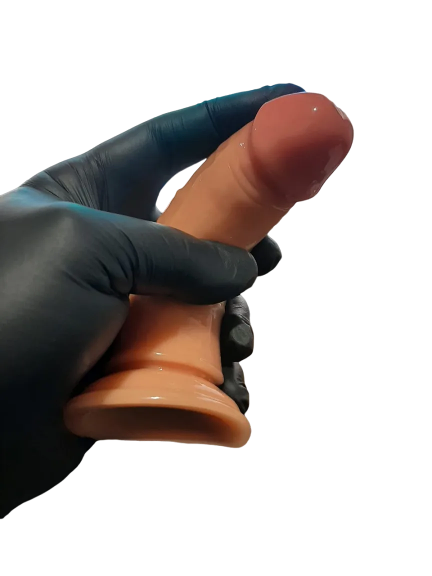 Próteses com Ventosa e Encaixe para Anel 14x4cm Sex Shop