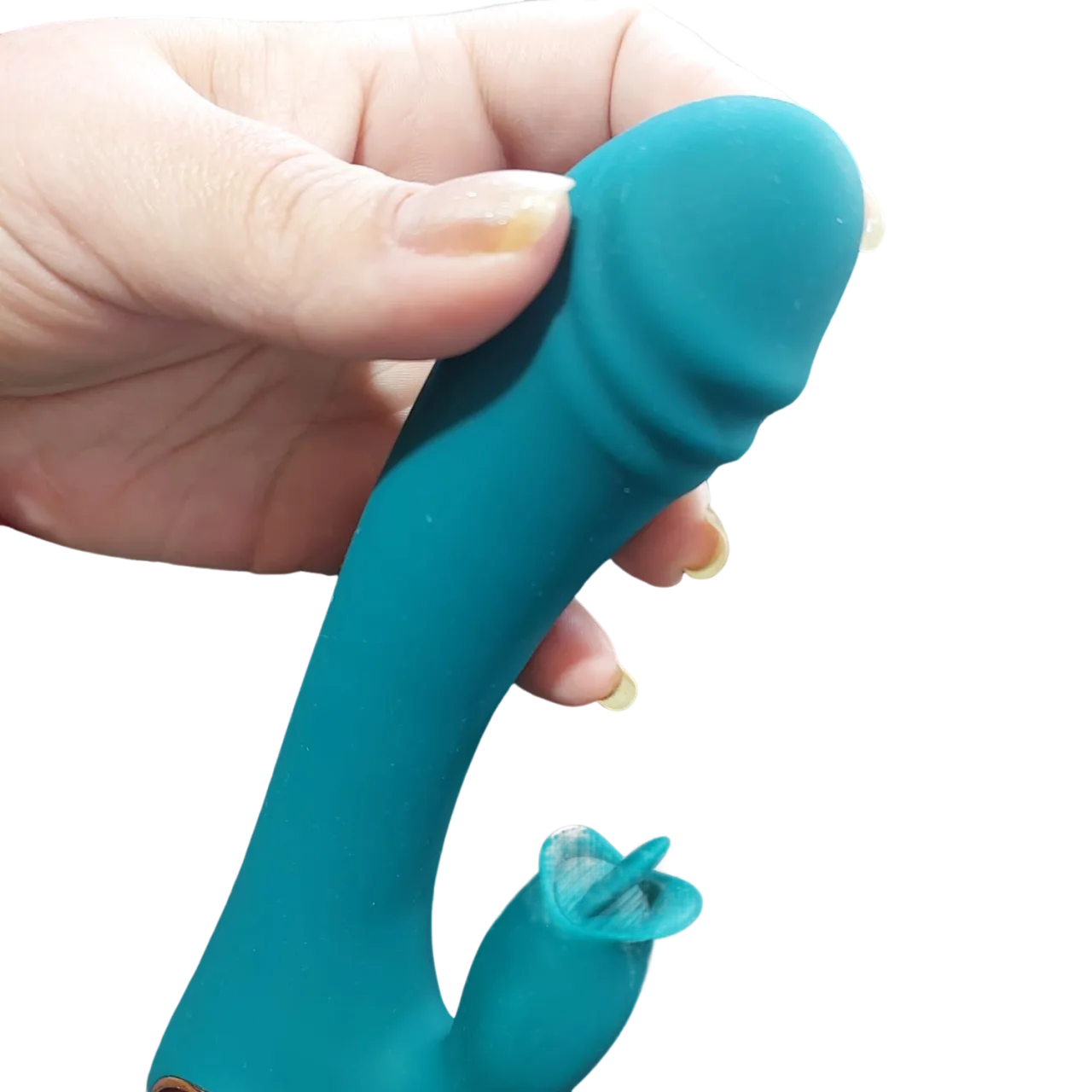 VIBRADOR PONTO G COM ESTIMULADOR DE CLITÓRIS E AQUECIMENTO