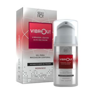 Vibrou! - Vibrador Líquido Sabor Morango - 17ml