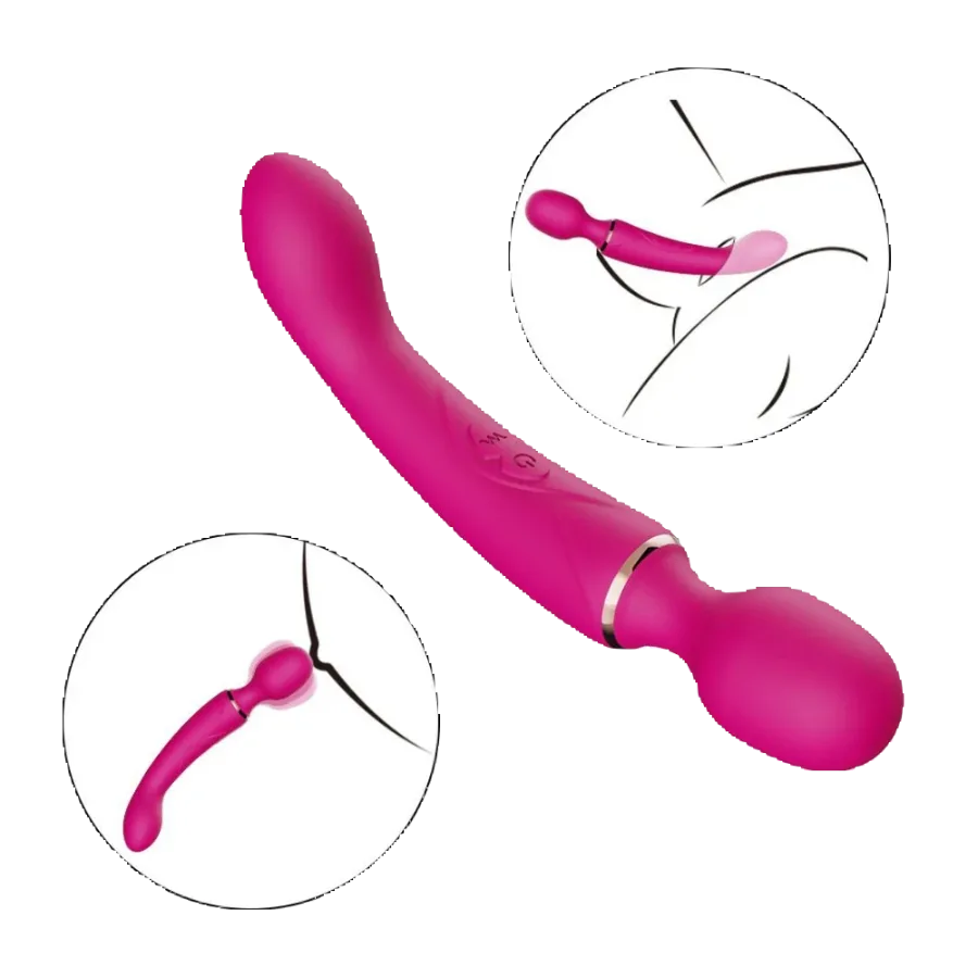 Vibrador Massageador Duplo Kyran 7 Vibrações