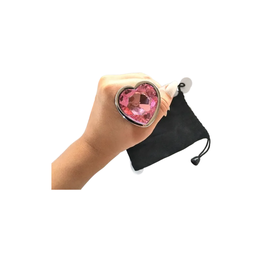 15302819088 plug anal em metal com joia coracao rosa tamanho g 1497 3 a7eb9eeef60f603e3a83ee9a7fbb293c