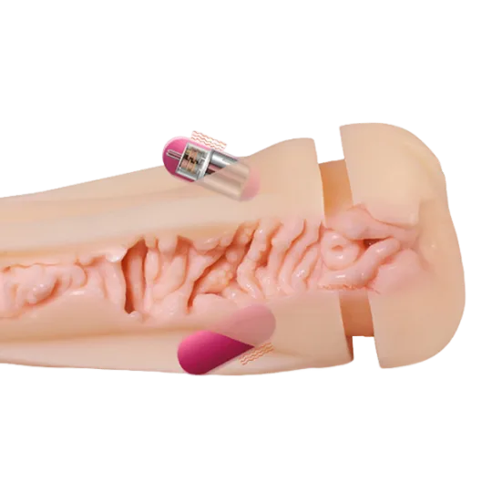Masturbador Masculino Lanterna com Ventosa e Vibro