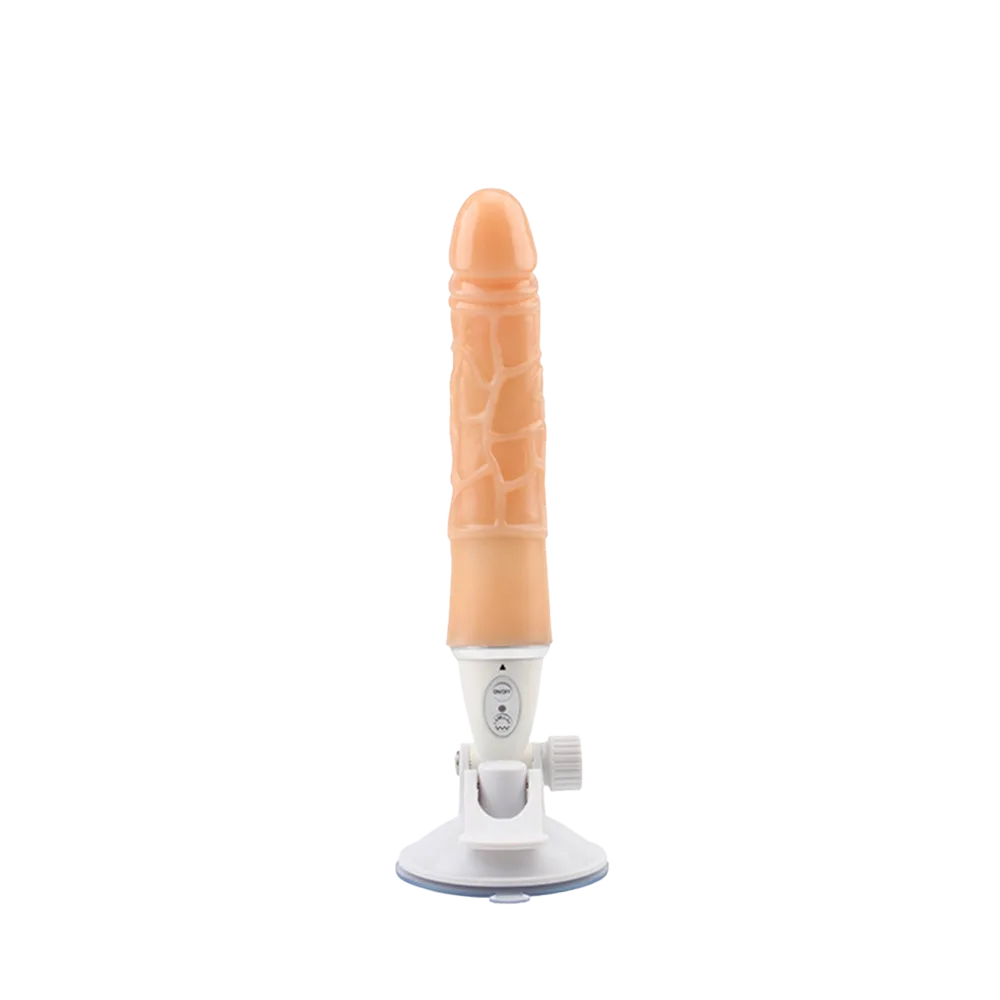 Prótese Realística 15 cm Com Ventosa e 10 Modos de Vibração Sex Shop