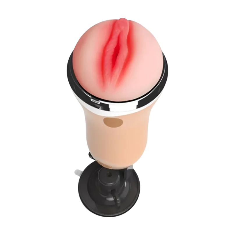 Masturbador Masculino Lanterna com Ventosa e Vibro
