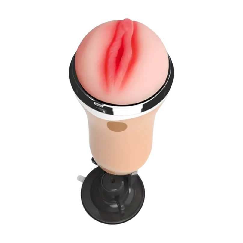 Masturbador Masculino Lanterna com Ventosa e Vibro