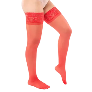 MEIA 7/8 SELENE RENDA E SILICONE FIO 15 FEMININA
