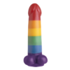 Pênis Realísta Com Escroto e Ventosa 19 x 4cm - Sex Shop