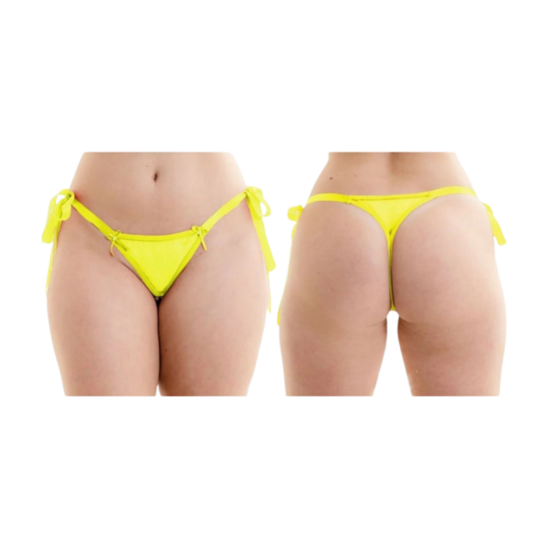 Tanga perola neon - amarelo