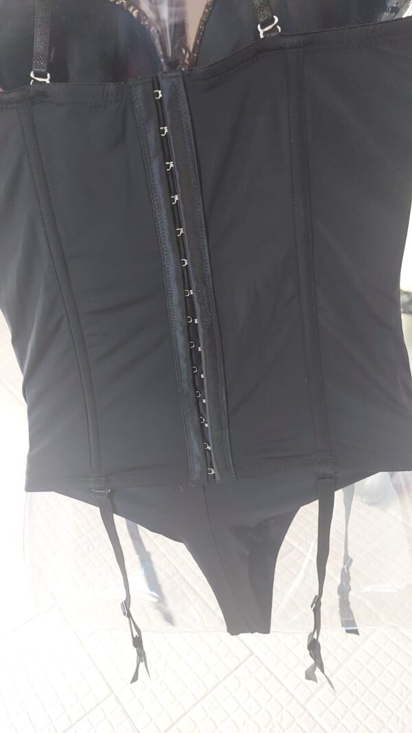 Espartilho Preto com Bronze M - Sex Shop