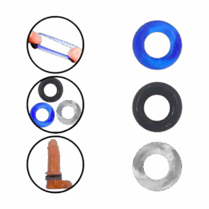 CONJUNTO 3 ANÉIS PENIANOS