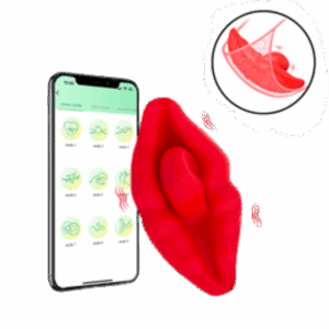 VIBRADOR EM FORMATO DE BOCA POR APLICATIVO