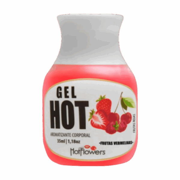 Gel Aromatizante Hot - Frutas Vermelhas - 35ml - Sex Shop