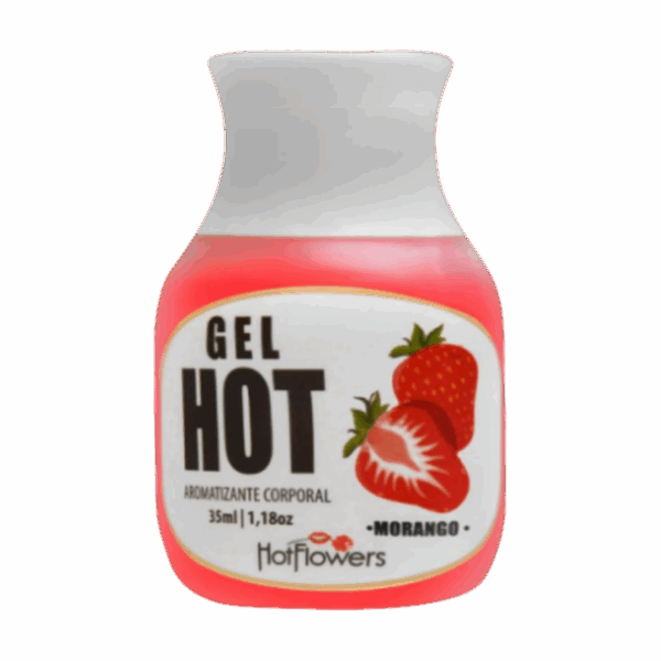 Gel Aromatizante Hot - Morango - 35ml- Sex Shop