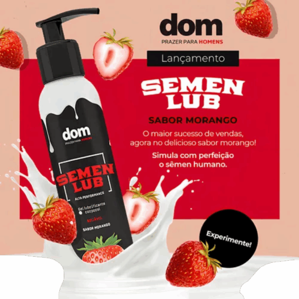SEMEN LUB MORANGO - Sex Shop