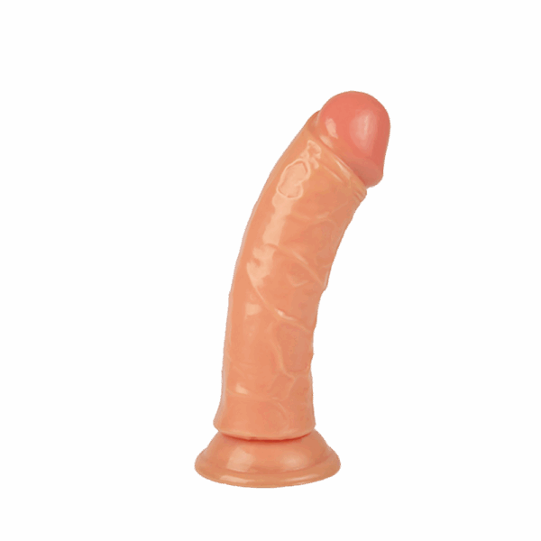 Prótese com Ventosa e Encaixe para Anel - 19x5 cm - Sex Shop