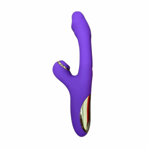 VIBRADOR LINGUA VAI E VEM COM ESTIMULADOR