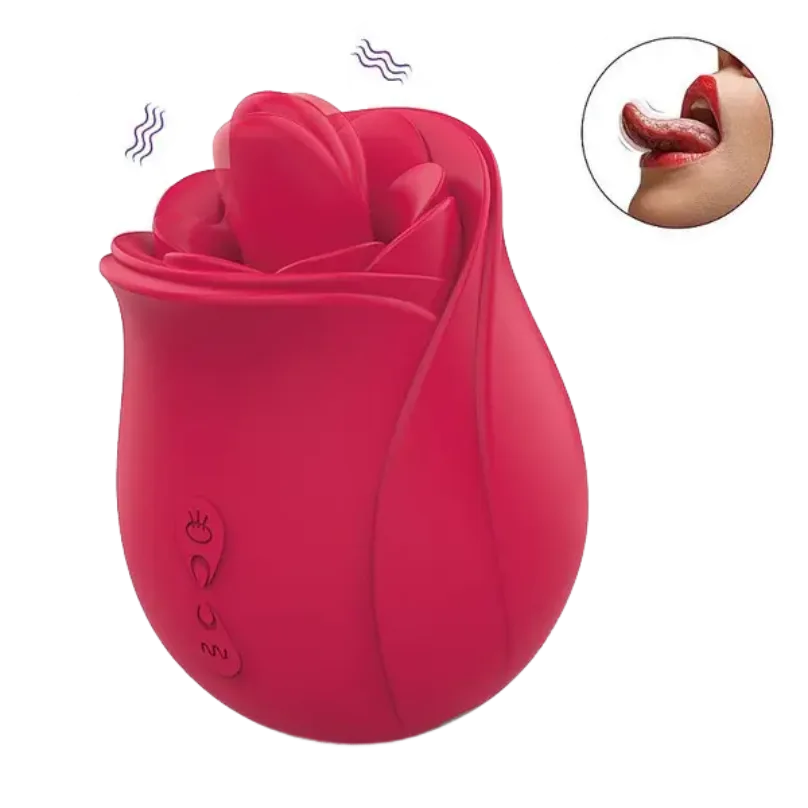 ESTIMULADOR FLOR COM LÍNGUA VIBRATÓRIA