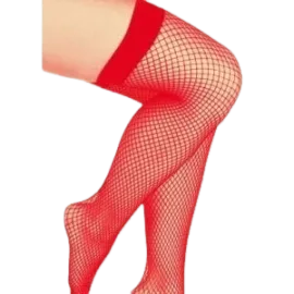 Meia 7/8 Arrastão Stretch   Vermelho
