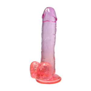 PRÓTESE PENIANA EM DEGRADE COM VENTOSA 18 x 3,7cm