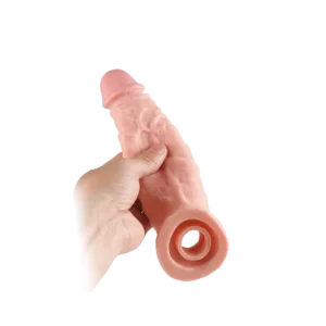 Capa peniana em cyberskin - 20x3,9 cm - Sex shop