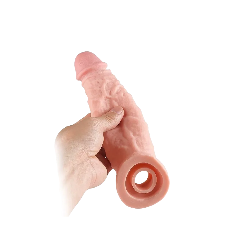 Capa peniana em cyberskin 20x3,9 cm Sex shop