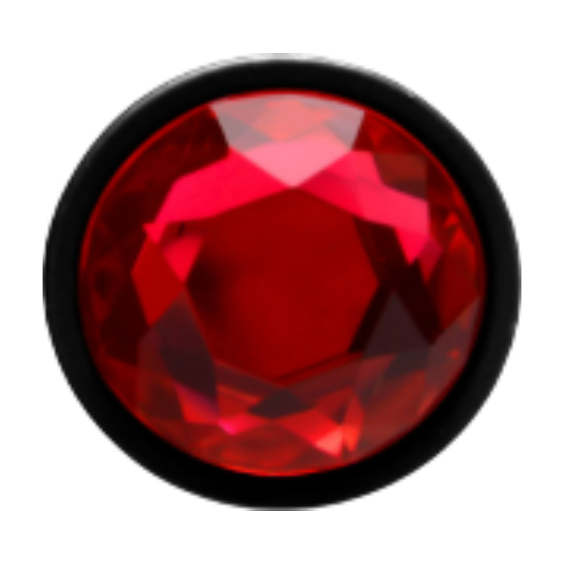 Plug Anal Abs Preto Redondo Pedra Sensual