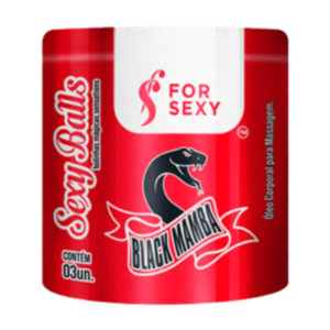 Bolinhas Black Mamba 3 em 1 - SexShop